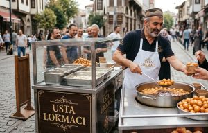 aşure lokması dağıtımı